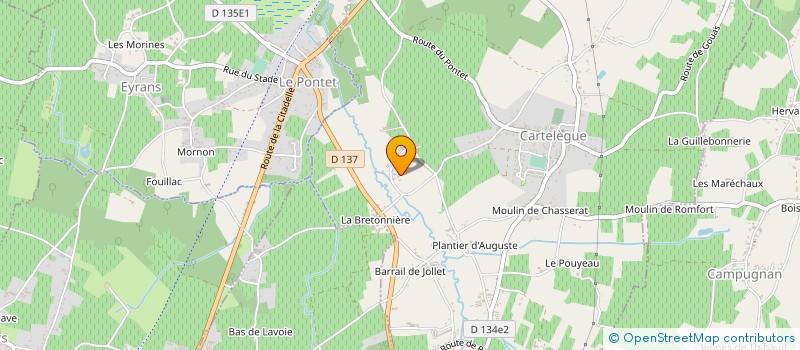 localisation de l'entreprise SOCIETE T S 33 à CARTELEGUE