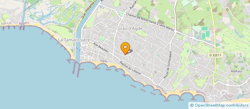 localisation de l'entreprise SOCIETE TAHOE  AGDE