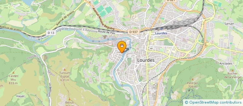 localisation de l'entreprise SOCIETE TAILLERIE DES PYRENEES à LOURDES