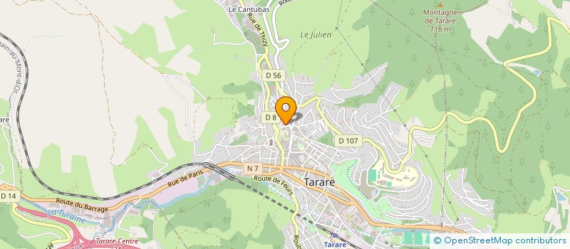 localisation de l'entreprise SOCIETE TARARIENNE DE DEPANNAGE ET D ENTRETIEN DE CHAUFFAGES à TARARE