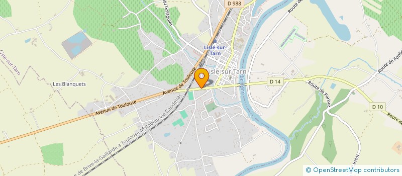 localisation de l'entreprise SOCIETE TARNAISE D'EFFAROUCHEMENT ET DEREGULATION DES NUISIBLES à LISLE-SUR-TARN