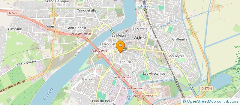 localisation de l'entreprise SOCIETE TAURINE LA MULETA à ARLES