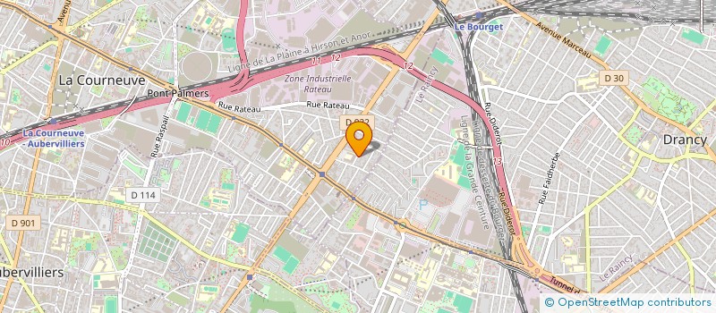 localisation de l'entreprise SOCIETE TAV à LA COURNEUVE