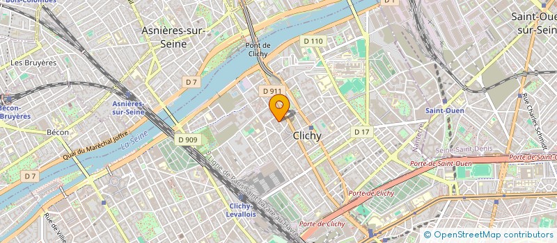 localisation de l'entreprise SOCIETE TAXI EXPRESS PARISIEN à CLICHY
