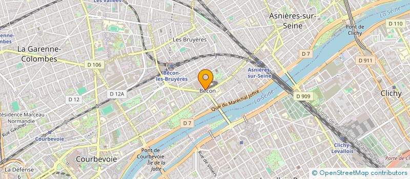 localisation de l'entreprise SOCIETE TECHNIQUE D'EQUIPEMENT MECANIQUE à COURBEVOIE
