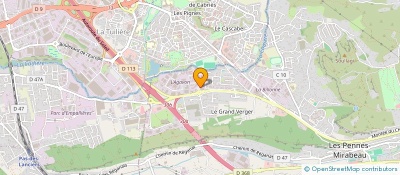 localisation de l'entreprise SOCIETE TECHNIQUE DE PLASTIQUE ET D'ETANCHEITE à LES PENNES-MIRABEAU
