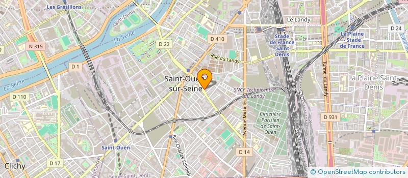 localisation de l'entreprise SOCIETE TECHNIQUE DU BATIMENT à SAINT-OUEN-SUR-SEINE