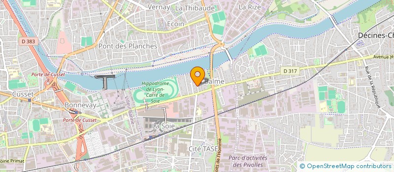 localisation de l'entreprise SOCIETE TECHNIQUE PLATRERIE LYONNAISE  VAULX-EN-VELIN