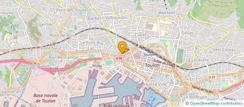 localisation de l'entreprise SOCIETE TECHNITERM 83  TOULON