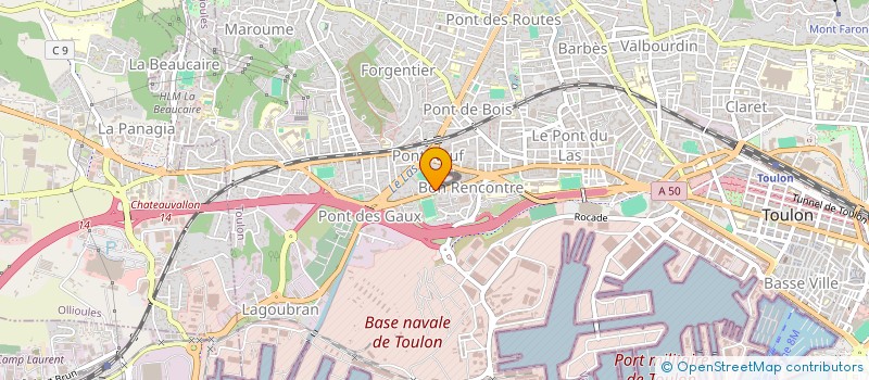 localisation de l'entreprise SOCIETE TEISSEIRE MARTINESE à TOULON