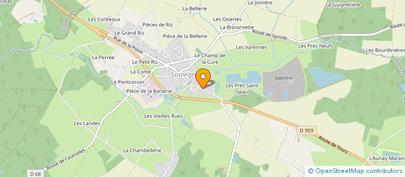 localisation de l'entreprise SOCIETE TELECOM TOURANGELLE à SOUVIGNE