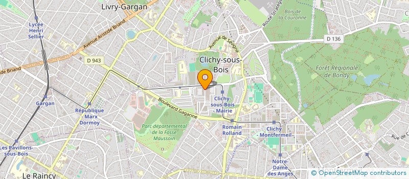 localisation de l'entreprise SOCIETE TERASSIER PARISIEN à CLICHY-SOUS-BOIS