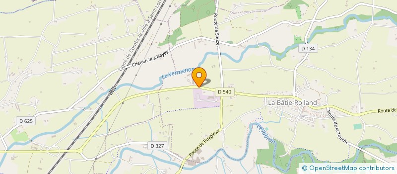 localisation de l'entreprise SOCIETE TERRASSEMENT EXTRACTION  LA BATIE-ROLLAND