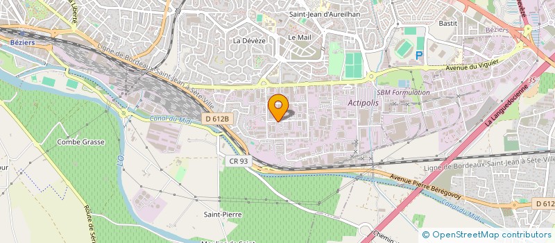 localisation de l'entreprise SOCIETE TERRISSE  BEZIERS