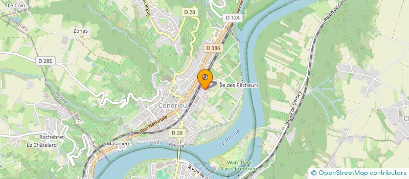 localisation de l'entreprise SOCIETE TEXTILE DE CONDRIEU à CONDRIEU