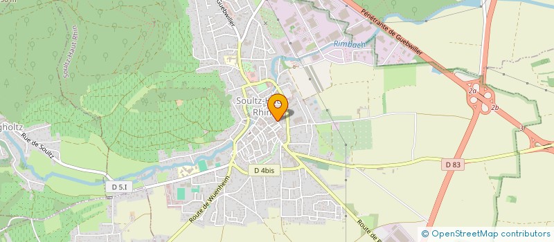 localisation de l'entreprise SOCIETE TEXTILE DE SOULTZ  SOULTZ-HAUT-RHIN