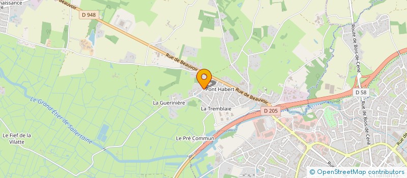 localisation de l'entreprise SOCIETE TEXTILES ATLANTIQUE à SALLERTAINE