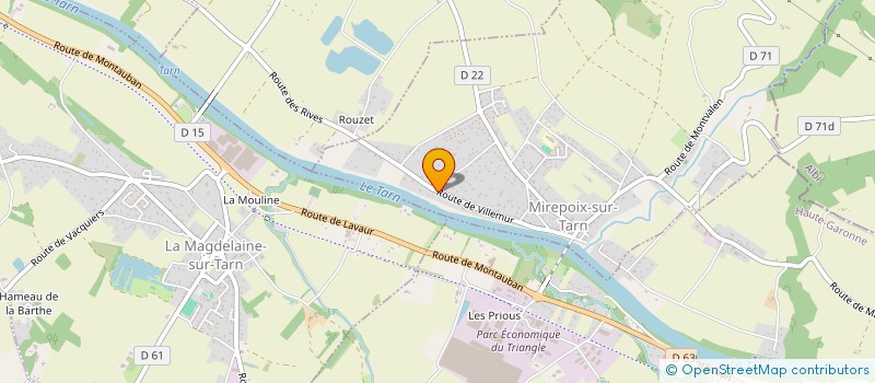 localisation de l'entreprise SOCIETE THENON SUTTO AUBERGE DE LA FORGE  BONDIGOUX