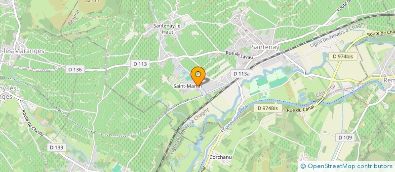 localisation de l'entreprise SOCIETE THERMALE DE SANTENAY à SANTENAY