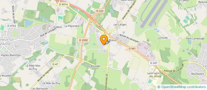 localisation de l'entreprise SOCIETE THERMIQUE INNOVATION à VERNEUIL-SUR-VIENNE