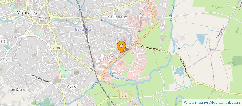 localisation de l'entreprise SOCIETE THERMIQUE PROFESSIONNELLE LOIRE à MONTBRISON