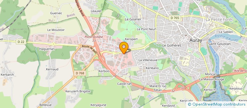 localisation de l'entreprise SOCIETE THERMOBABY à AURAY