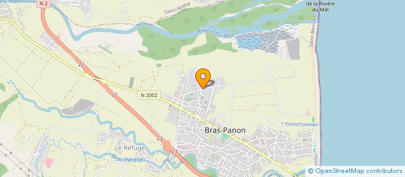 localisation de l'entreprise SOCIETE THEVENIN BATIMENT  BRAS-PANON