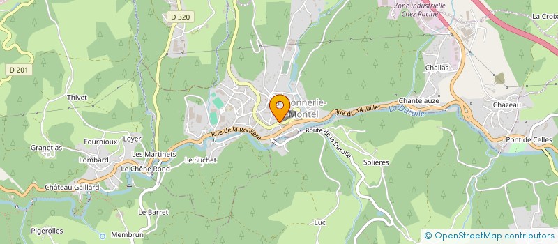 localisation de l'entreprise SOCIETE THIERNOISE DE COUTELLERIE ARTISANALE DE LUXE à LA MONNERIE-LE-MONTEL