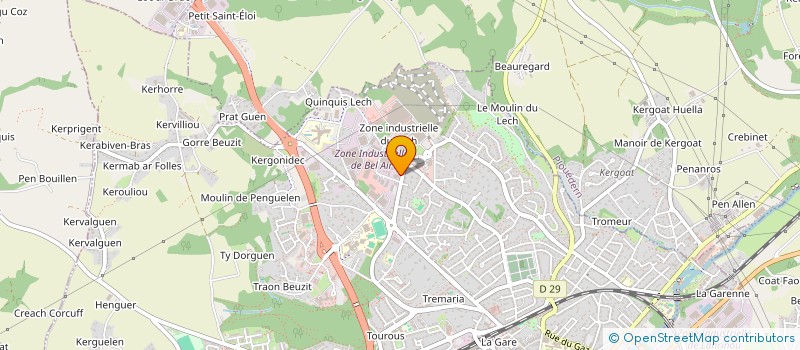 localisation de l'entreprise SOCIETE THIERRY RESPRIGET à LANDERNEAU