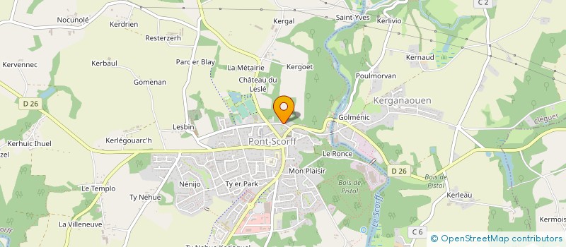 localisation de l'entreprise SOCIETE THIERRY SCARDIN  PONT-SCORFF