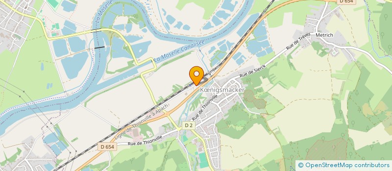 localisation de l'entreprise SOCIETE THIONVILLOISE DE TRANSPORT  KNIGSMACKER