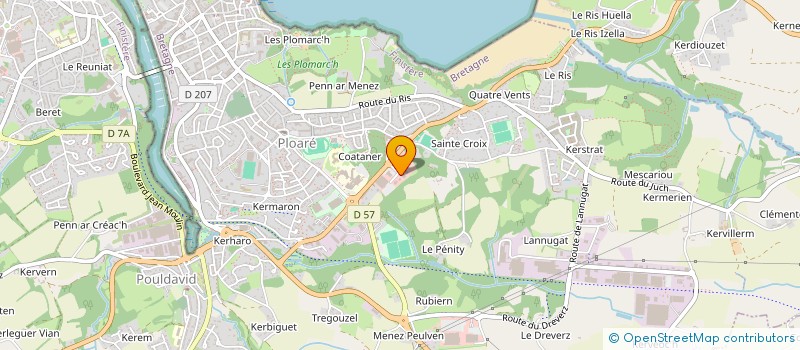 localisation de l'entreprise SOCIETE THOMAS FOUQUET à DOUARNENEZ