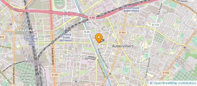 localisation de l'entreprise SOCIETE THOMAS FRERES à AUBERVILLIERS