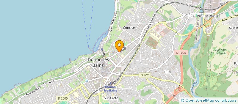 localisation de l'entreprise SOCIETE THONON-TRANSPORTS à THONON-LES-BAINS