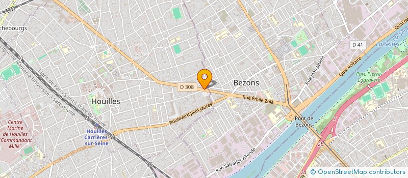 localisation de l'entreprise SOCIETE THOREL  HOUILLES