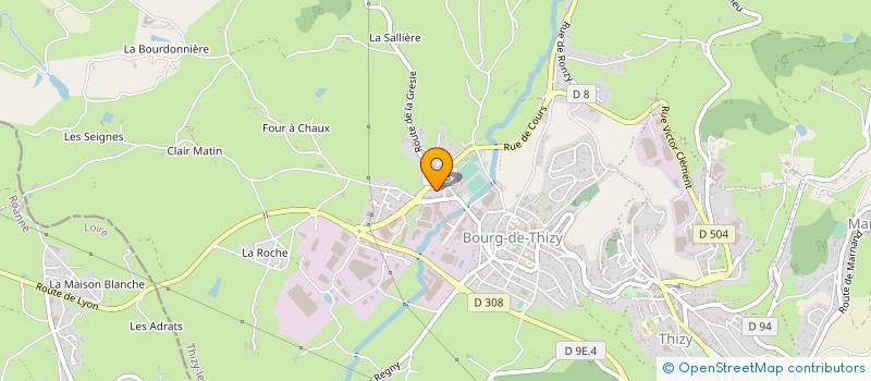 localisation de l'entreprise SOCIETE THOVISTE  THIZY-LES-BOURGS