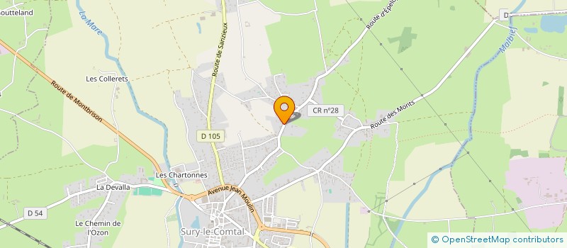 localisation de l'entreprise SOCIETE TIFFOME SAS à SURY-LE-COMTAL