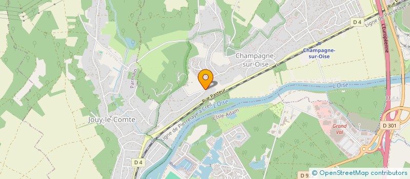 localisation de l'entreprise SOCIETE TILLY  CHAMPAGNE-SUR-OISE