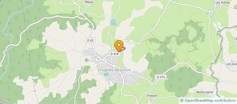 localisation de l'entreprise SOCIETE TIXIER à CHAPDES-BEAUFORT