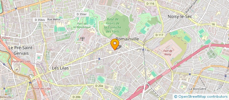 localisation de l'entreprise SOCIETE TOLERIE INDUSTRIELLE ET MENAGERE à ROMAINVILLE