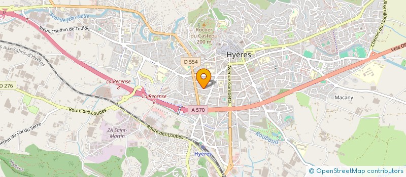 localisation de l'entreprise SOCIETE TOMMASINO à HYERES