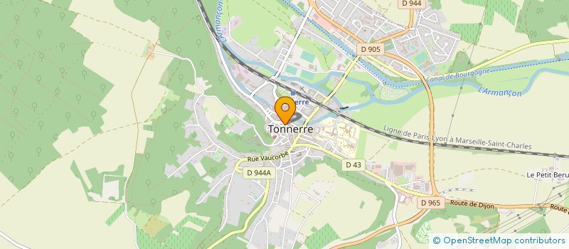 localisation de l'entreprise SOCIETE TONNERROISE DU BATIMENT à TONNERRE