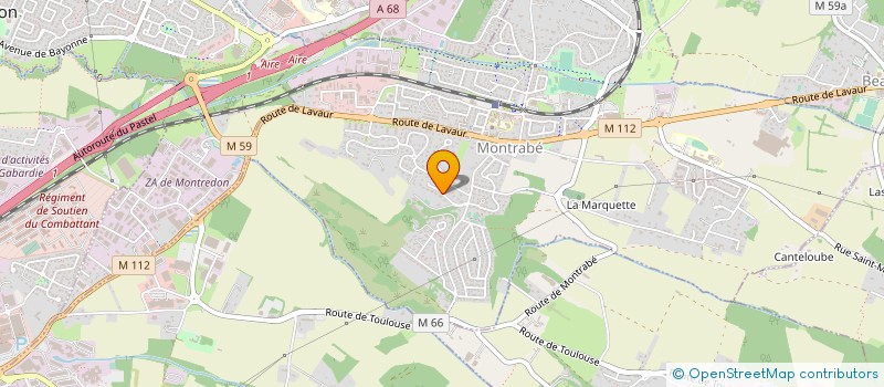 localisation de l'entreprise SOCIETE TOULOUSAINE DE COPROPRIETE  MONTRABE