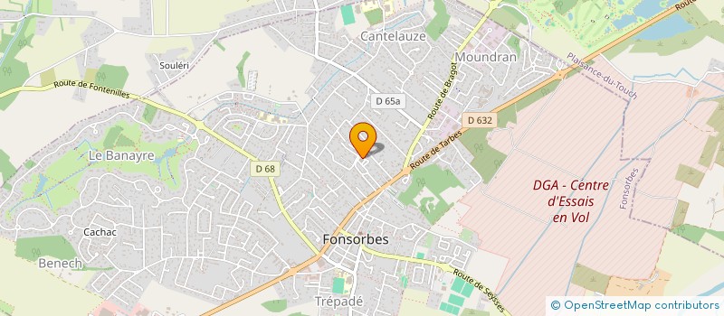 localisation de l'entreprise SOCIETE TOULOUSAINE DE PLATRERIE à FONSORBES