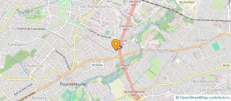localisation de l'entreprise SOCIETE TOULOUSAINE DE TRAVAUX BATIMENTS PAR ABREVIATION STTB à COLOMIERS