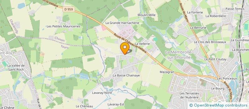 localisation de l'entreprise SOCIETE TOURANGELLE DE BATIMENT  LA MEMBROLLE-SUR-CHOISILLE