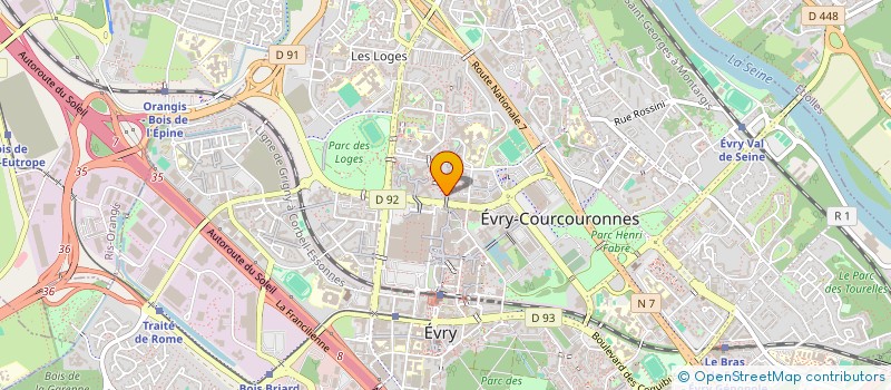 localisation de l'entreprise SOCIETE TOURE à EVRY-COURCOURONNES