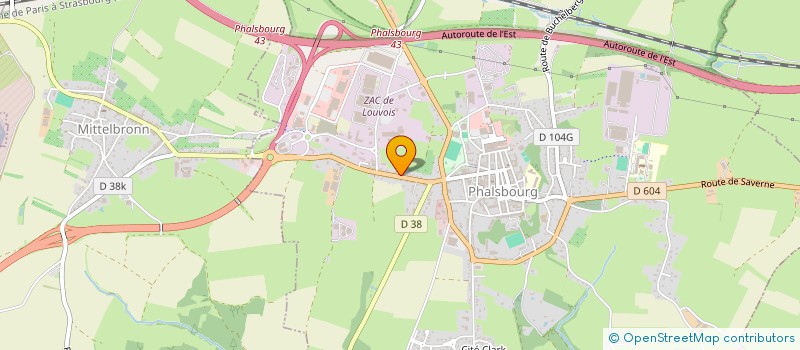 localisation de l'entreprise SOCIETE TOURISTIQUE DE LA VALLEE DE LA ZORN ET DU TEIGELBACH  MITTELBRONN