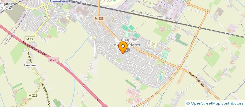 localisation de l'entreprise SOCIETE TOURNESOL  LA CHAPELLE D'ARMENTIERES