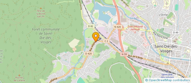 localisation de l'entreprise SOCIETE TOUT TRAVAUX DU BATIMENT à SAINT-DIE-DES-VOSGES